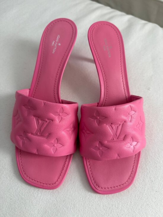 Louis Vuitton Shoes - Louis Vuitton Revival Mules in Rose Pop / NEVER WORN! / Size 40